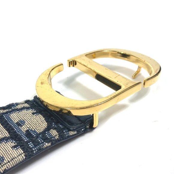 Dior oblique saddle CD buckle belt Jacquard Navy - Picture 7 of 16